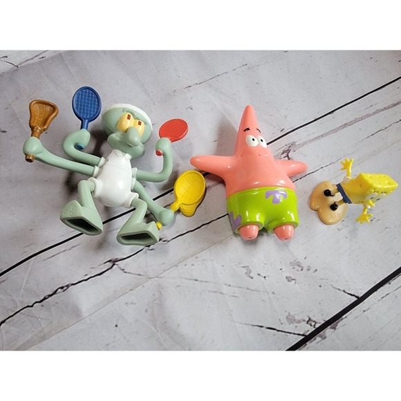 SpongeBob, Squidward Patrick McDonald's Toys - Picture 1 of 12
